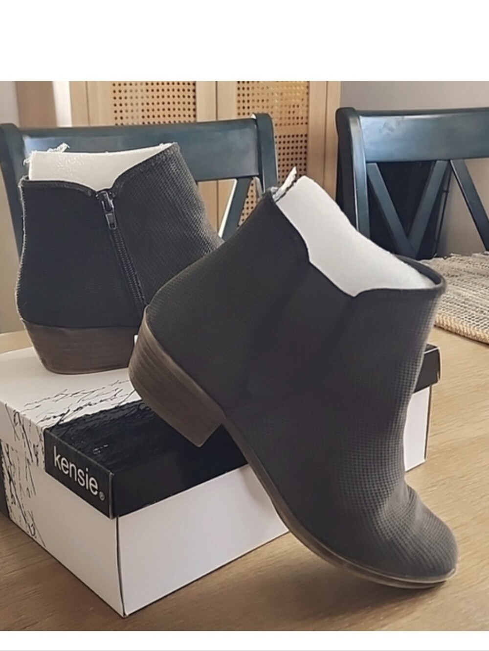 Kensie Black Ankle Boots